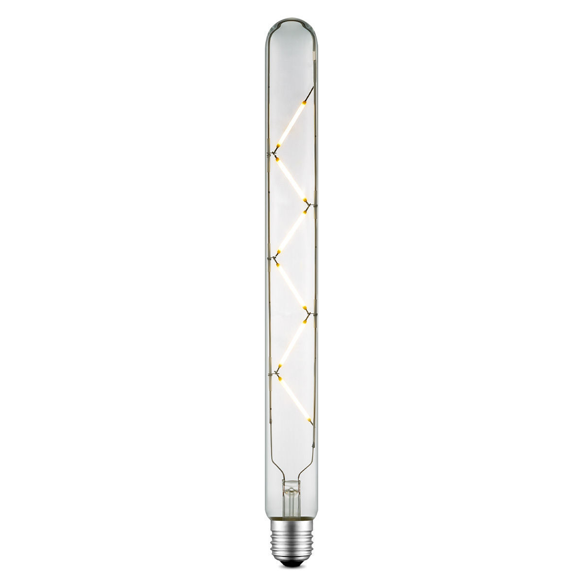 Edison Vintage LED filament lichtbron Tube - Helder - Spiraal - Retro LED lamp - 3/3/30cm - geschikt voor E27 fitting - Dimbaar - 5W 550lm 3000K - warm wit licht